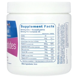 Hyalogic, Порошок с гиалуроновой кислотой и коллагеном, гиалуроновая кислота с пептидами коллагена, без ароматизаторов,  6,4 унц. (180 г)