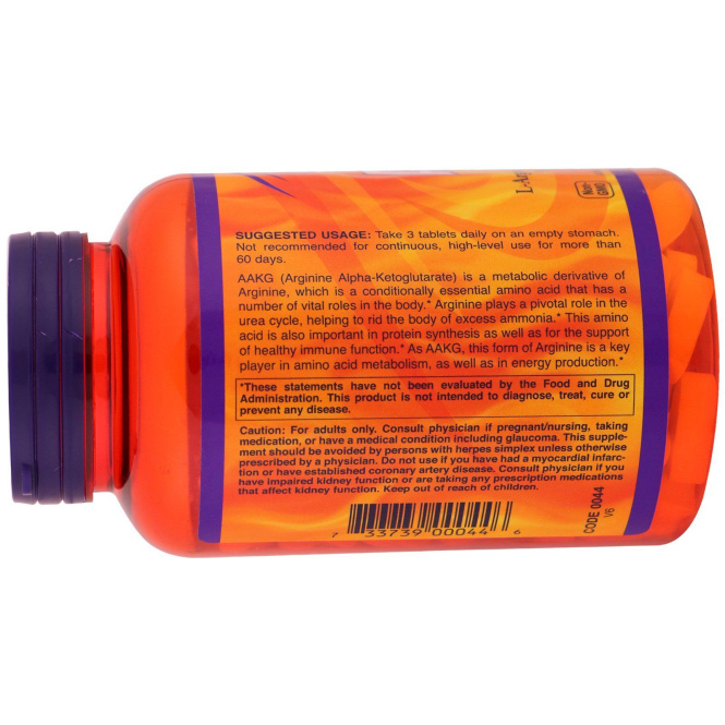 Now Foods, Аргинин альфа-кетоглутарат 3500 для спортсменов, 180 таблеток