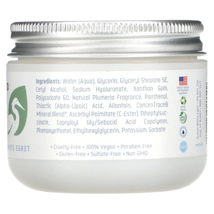 White Egret Personal Care, Гилауроновая кислота, дневная сыворотка, 2 жидкие унции (59 мл)