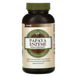 GNC Natural Brand, Papaya Enzyme,  240 Chewable Tablets
