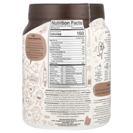 KOS, Органический суперфуд, растительный протеиновый порошок, шоколад, 585 г (1,3 фунта)