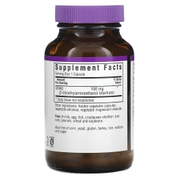 Bluebonnet Nutrition, ДМАЕ (диметиламиноэтанол) 100 овощных капсул