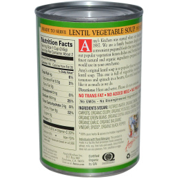 Amy's, Органический овощной суп из чечевицы, 14,5 унций (411 г)