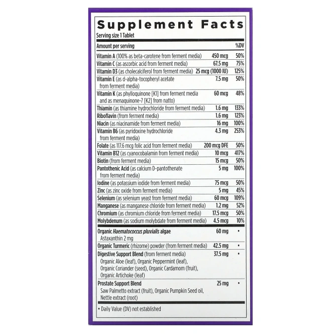 New Chapter, Мультивитамины для мужчин Every Man's One Daily 55+, 72 вегетарианских таблетки