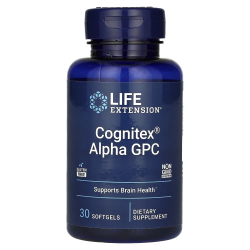 Life Extension, Cognitex, альфа-ГФХ, 30 капсул