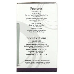 Now Foods, Переносной ультразвуковой USB-диффузор для эфирных масел, 1 диффузор