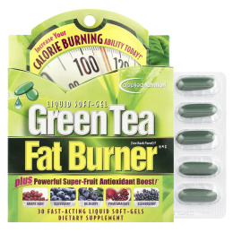 Applied Nutrition, Сжигатель жира с зеленым чаем (Green Tea Fat Burner), 30 желатиновых капсул быстрого действия