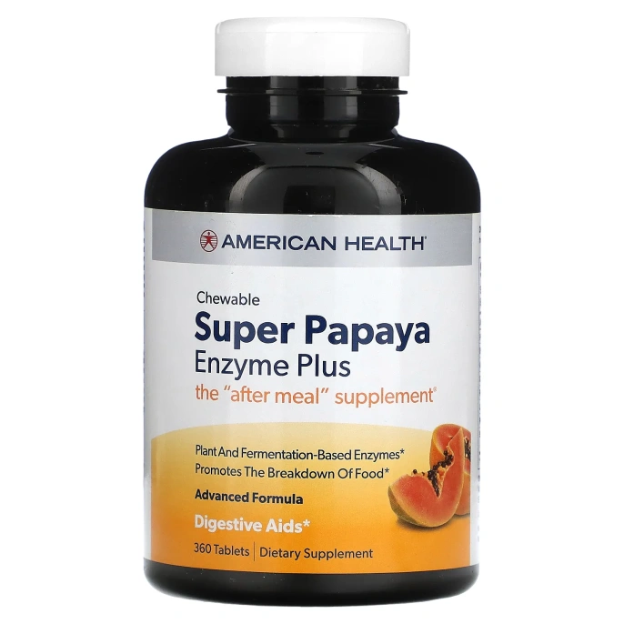 American Health, Ферменты папайи Плюс, 360 жевательных таблеток