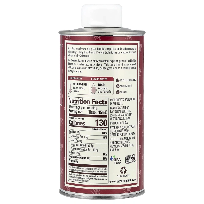 La Tourangelle, Масло из обжаренного фундука, 500 мл