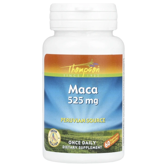 Thompson, Мака, 525 мг, 60 капсул
