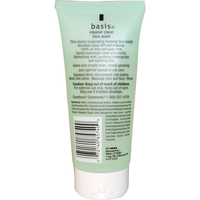 Basis, Очищающее средство для лица, 6 жидких унций (177 мл)