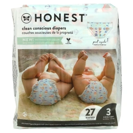 The Honest Company, Honest Diapers, Size 3, 16-28 Pounds, Space Travel, 27 Diapers