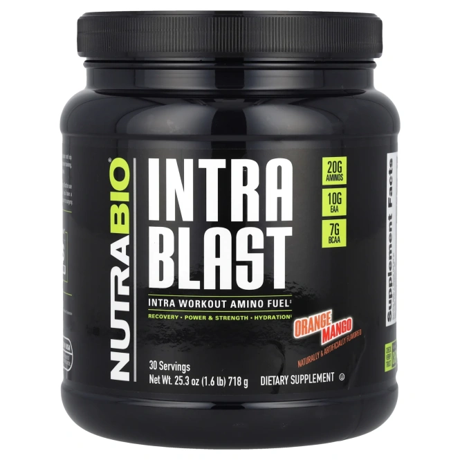 NutraBio Labs, Intra Blast, апельсин и манго, 724 г