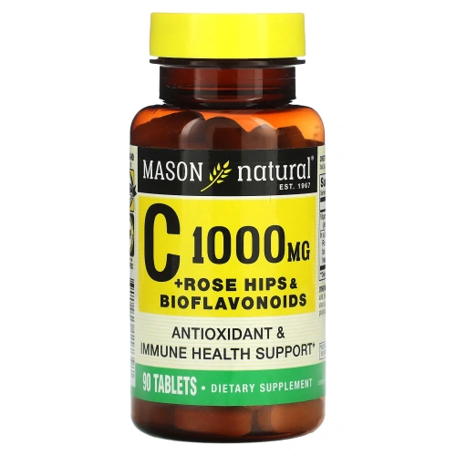 Mason Natural, Витамин C, 1000 мг, 90 таблеток