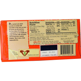 Chocolove, Соленый арахис в молочном шоколаде, 3.2 унции (90 г)