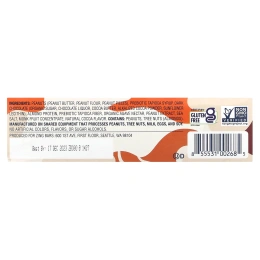 Zing Bars, мини-батончики на растительной основе, темный шоколад с арахисовой пастой в арахисовой пасте, 18 батончиков по 24 г (0,84 унции)