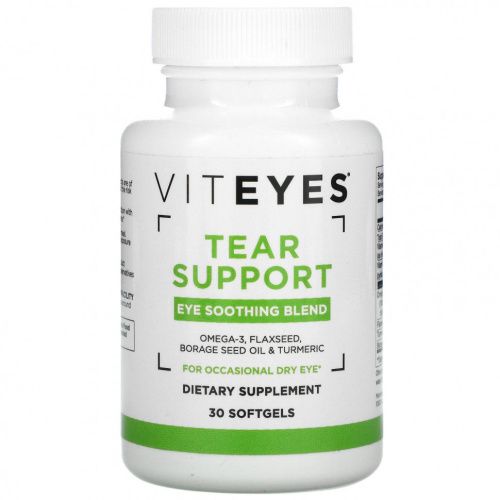 Viteyes, Tear Support, успокаивающая смесь для глаз, 30 мягких таблеток