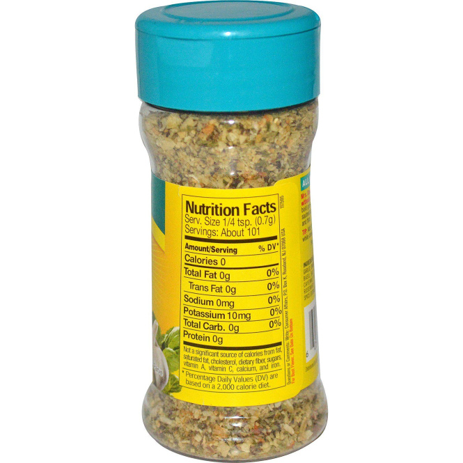 Mrs. Dash, Приправа с чесноком и травами, 2.5 унций (71 г)