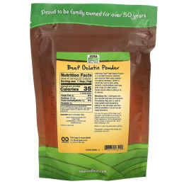 Now Foods, Real Food, Порошок желатина из говяжьих костей, 1 фунт (454 г)