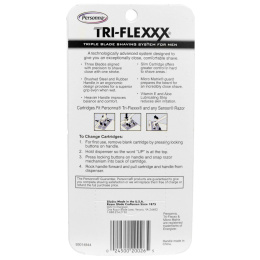 Personna Razor Blades, Tri-Flexxx, мужской станок для бритья с тремя лезвиями, 1 станок, 2 касеты