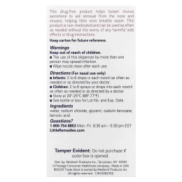 Little Remedies, Солевой спрей + капли, для носа, 15 мл (0,5 жидк. унц.)