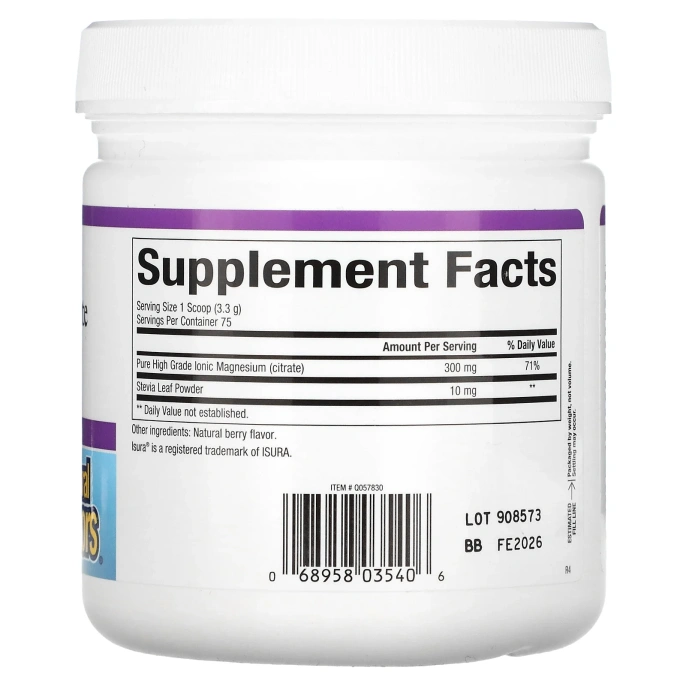 Natural Factors, Stress-Relax, нитрат магния, сухая смесь для приготовления напитка из натуральных ягод, 8,8 унций (250 г)