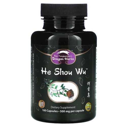 Dragon Herbs, He Shou Wu, 450 мг, 100 капсул