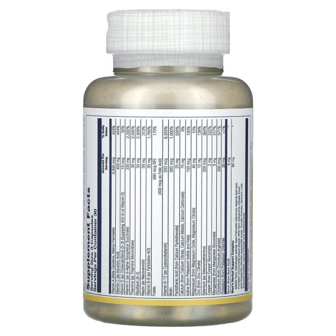 Solaray, Men's Golden Multi-Vita-Min 90 капсул