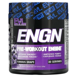 EVLution Nutrition, ENGN, Pre-Workout Enginе, виноград, 243 г (8,6 унции)