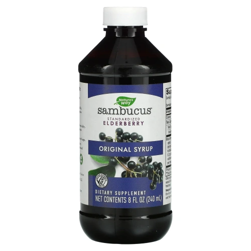 Nature's Way, Original Sambucus, Standardized Elderberry Syrup, 8 fl oz (240 ml)
