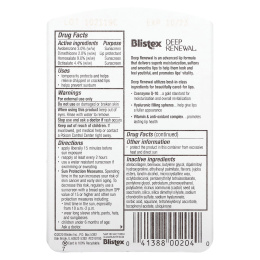 Blistex, Глубокое обновление, средство против старения лечения, средство защиты губ/солнцезащитный крем, фактор защиты SPF 15, 0,13 унций (3,69 г)