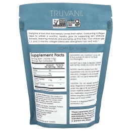 Truvani, Морской коллаген, выловленный из дикорастущих животных, без добавок, 180 г (6,35 унции)