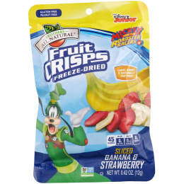 Brothers-All-Natural, Disney Junior, Fruit Crisps, Sliced Banana & Strawberry, 12 Pack, 5.08 oz (144 g)
