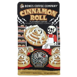 Bones Coffee Company, булочка с корицей, цельные бобы, средняя обжарка, 340 г (12 унций)