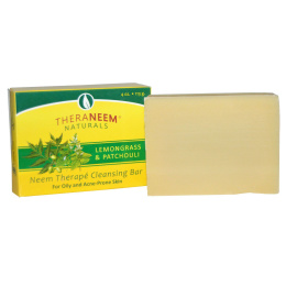 Organix South, TheraNeem Organix, Neem Therapé Cleansing Bar, Lemongrass & Patchouli, 4 oz (113 g)