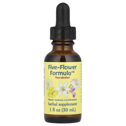 Flower Essence Services, Формула пять цветов, Цветочная эссенция, не содержащая спирта, 1 жидкая унция (30 мл)