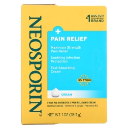 Neosporin, Крем двойного действия, обезболивающий крем, 1 унция (28,3 г)