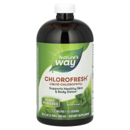 Хлорофилл Chlorofresh Nature's Way жидкий с мятой, 16 жидких унций (473,2 мл)
