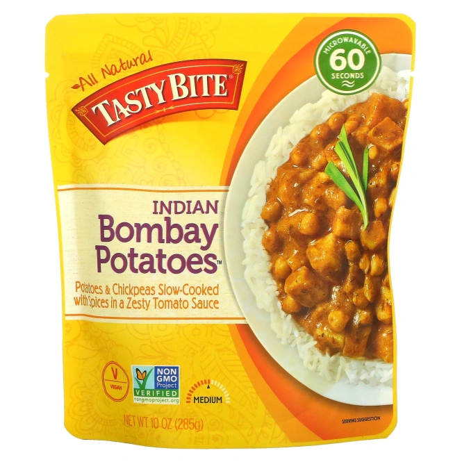 Tasty Bite, Indian Bombay Potatoes ™, средний вкус, 285 г (10 унций)
