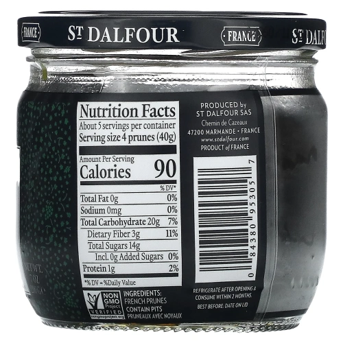 St. Dalfour, Крупный французский чернослив с косточками, 7 унций (200 г)