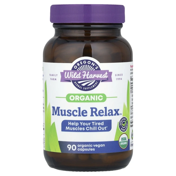 Oregon's Wild Harvest, Organic Muscle Relax ™, 90 веганских капсул
