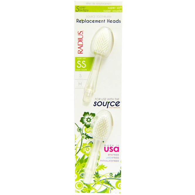 RADIUS, Source сменные насадки, экстрамягкие, набор из 2-х штук