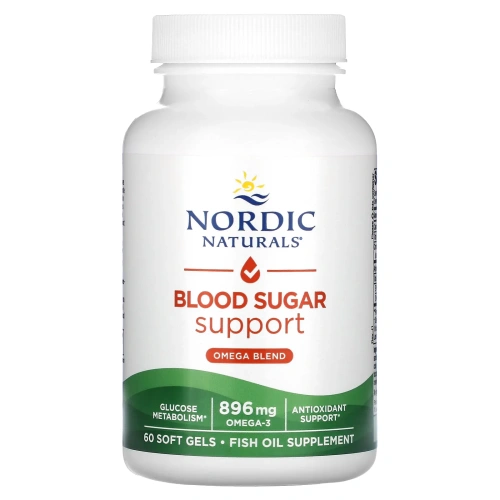 Nordic Naturals, Omega Blood Sugar, 1000 мг, 60 мягких таблеток