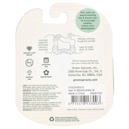 Green Sprouts, Molar Teether, Silicone, 12+ Months, 1 Teether