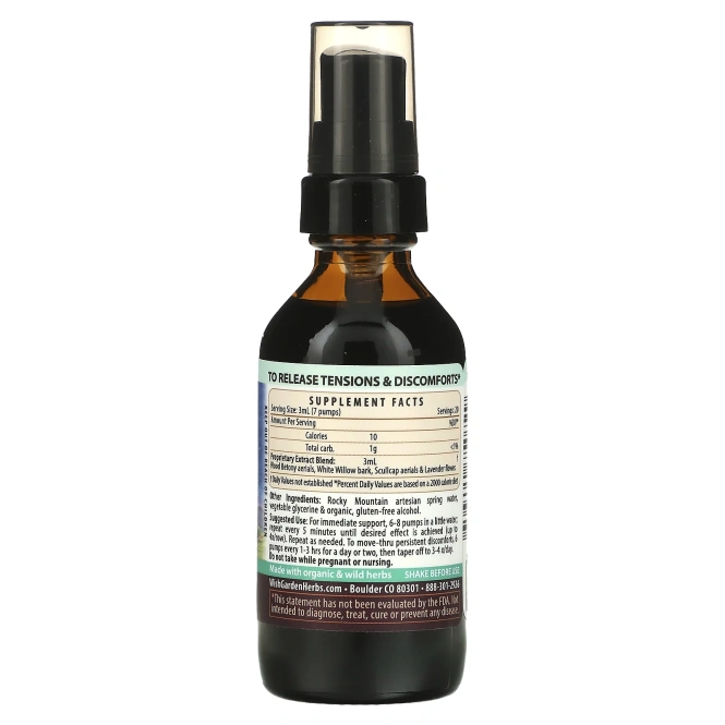 WishGarden Herbs, Cranial Comfort с корой ивы и лавандой, 59 мл (2 жидк. унц.)