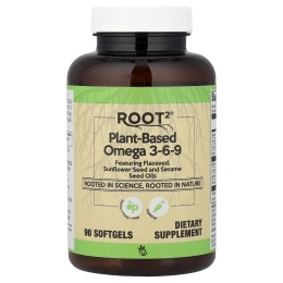 Vitacost, Root2®, растительная омега 3-6-9, 90 мягких таблеток