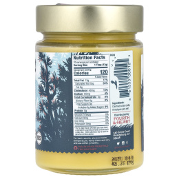 4th & Heart, очищенное топленое масло гхи, от коров травяного откорма, с гималайской розовой солью, 225 г (9 унций)