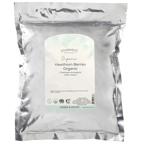 Starwest Botanicals, Цельные ягоды боярышника, Органические, 1 фунт