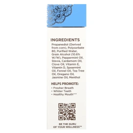 GuruNanda, Sig-Nature, концентрированный ополаскиватель для рта, дикая мята, 59 мл (2 жидк. унции)