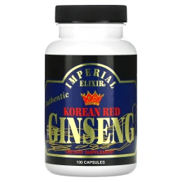 Imperial Elixir, Корейский красный женьшень, 100 капсул